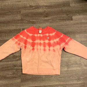 Champion tie dye crew neck